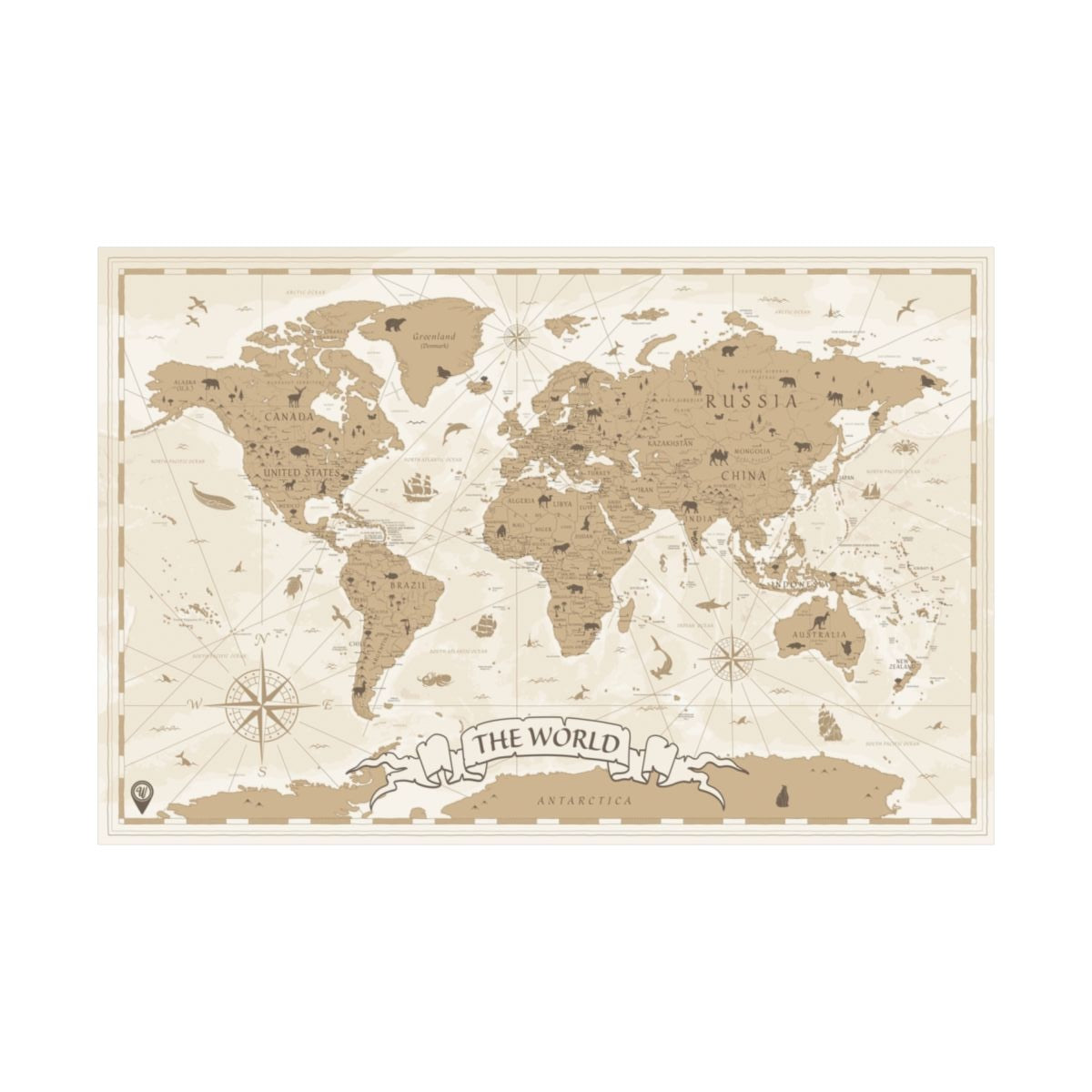 Travel Map Poster