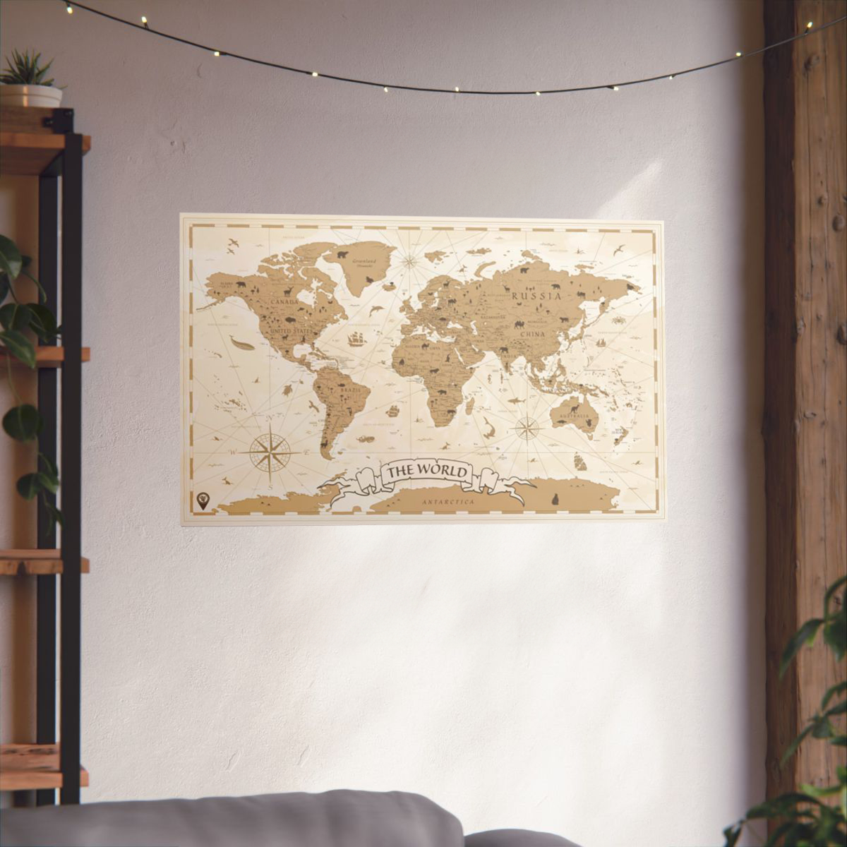 Travel Map Poster