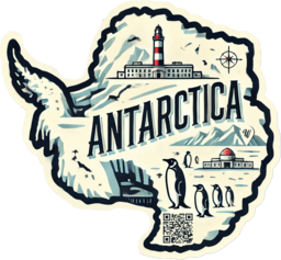 Antarctica travel badge
