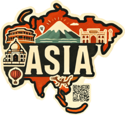 Asia travel badge