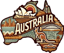 Australia travel badge