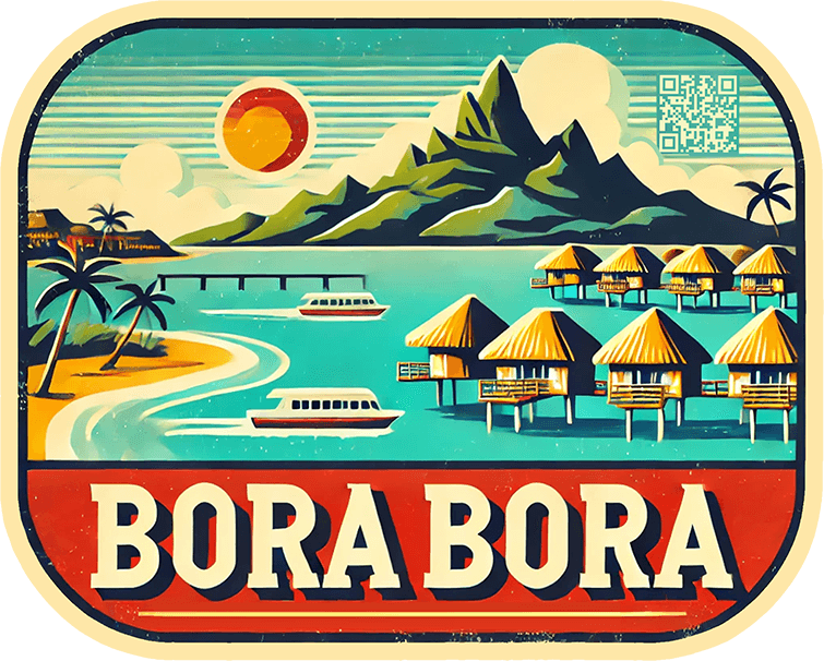Bora Bora travel badge