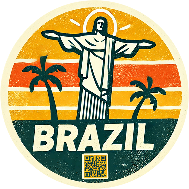 Brazil travel badge