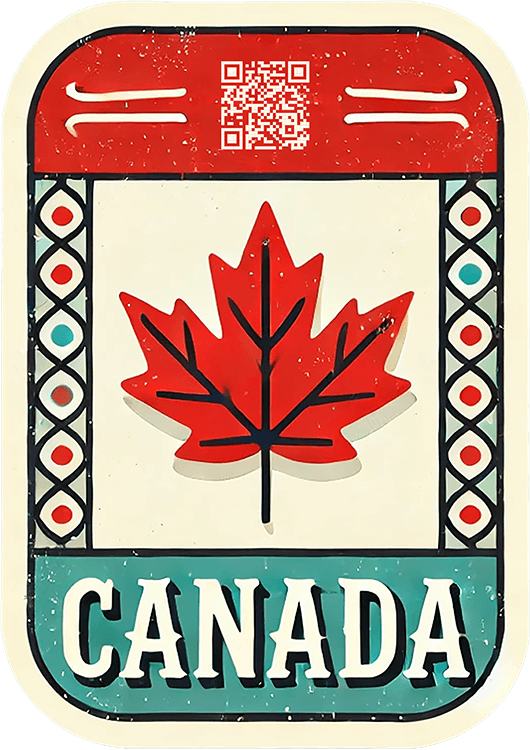 Canada travel badge