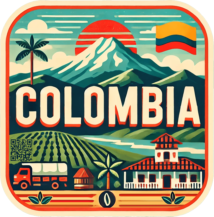 Colombia travel badge