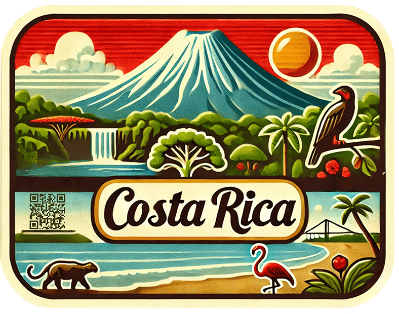 Costa Rica travel badge