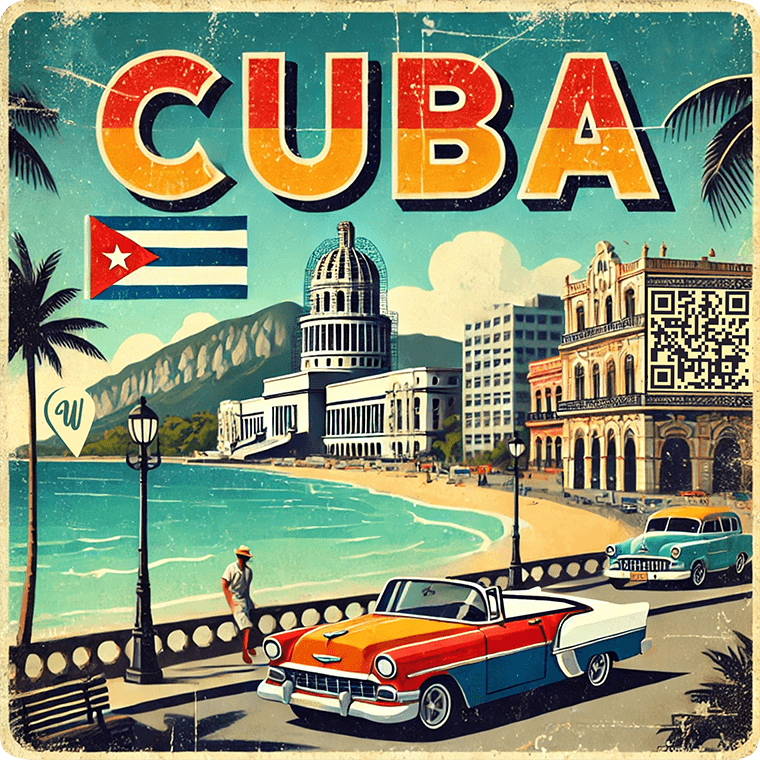 Cuba travel badge