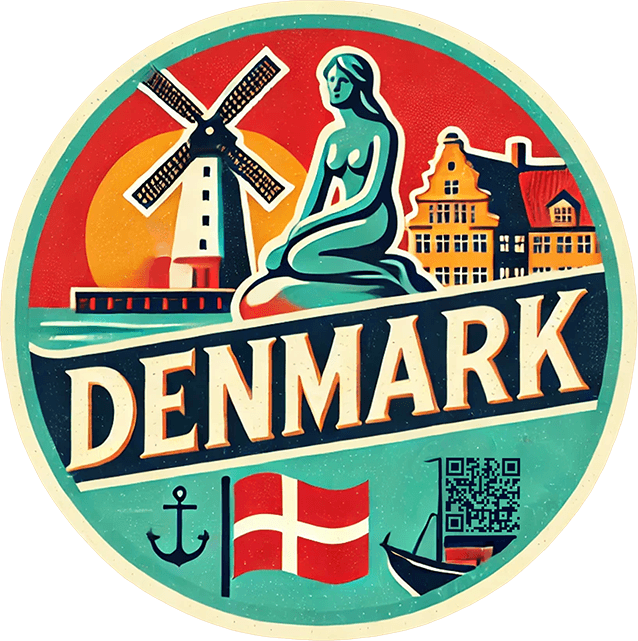 Denmark travel badge