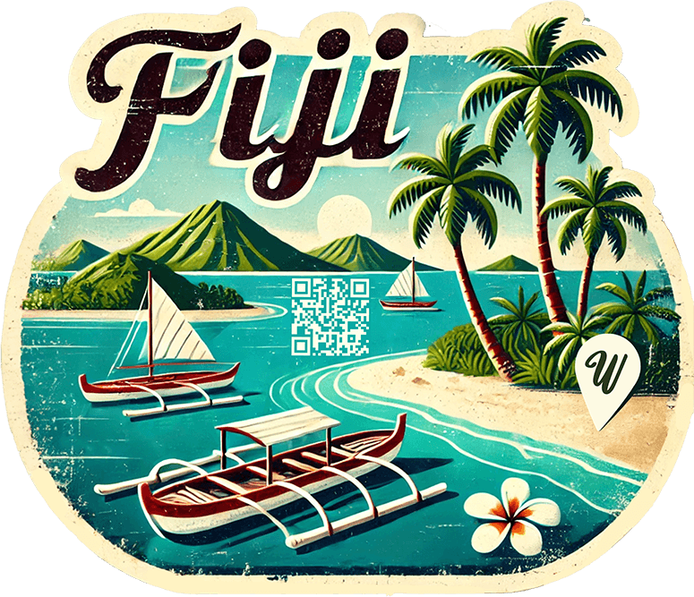 Fiji travel badge