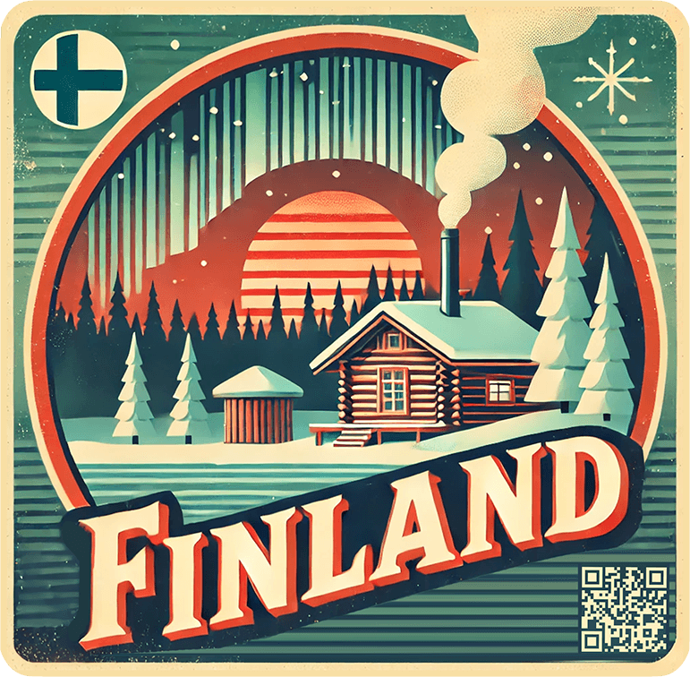 Finland travel badge