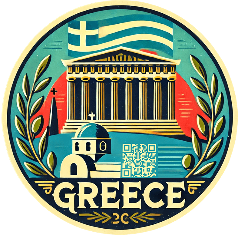 Greece travel badge