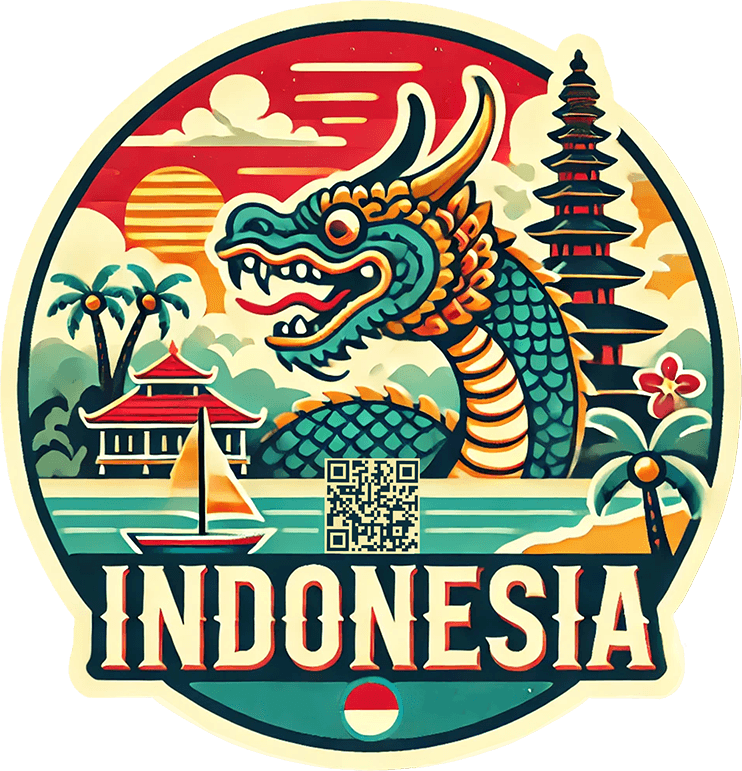 Indonesia travel badge