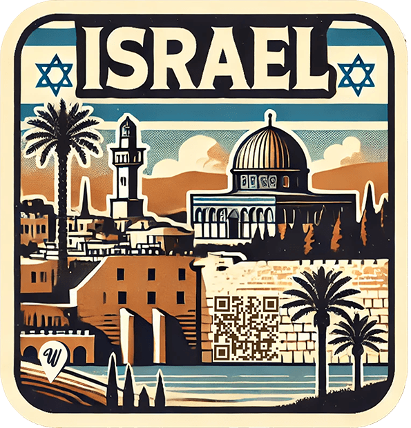 Israel travel badge