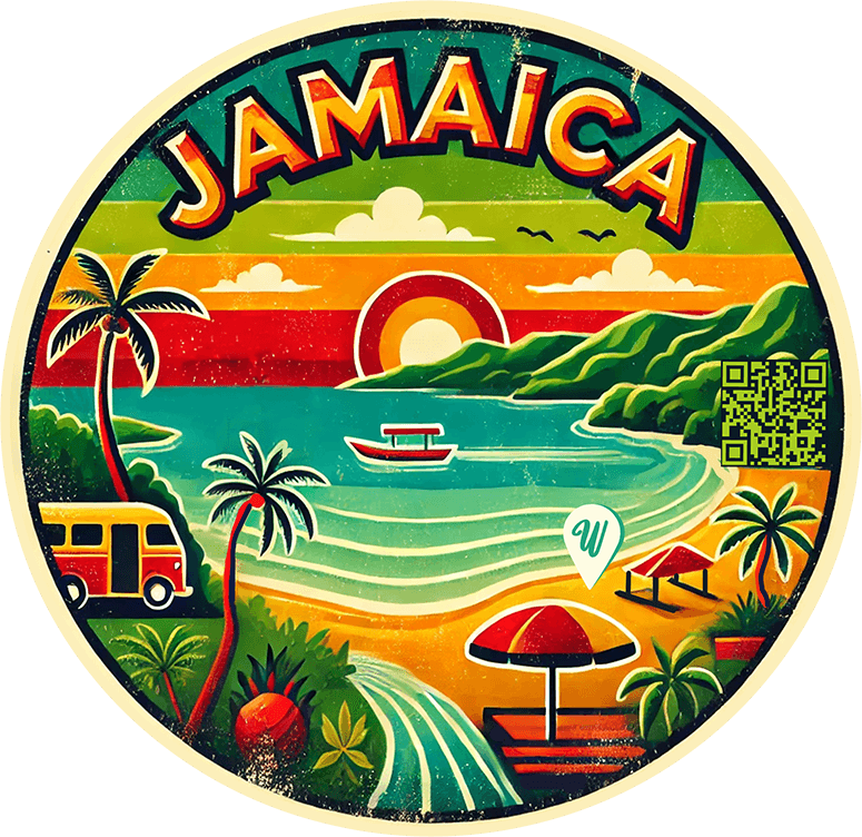 Jamaica travel badge