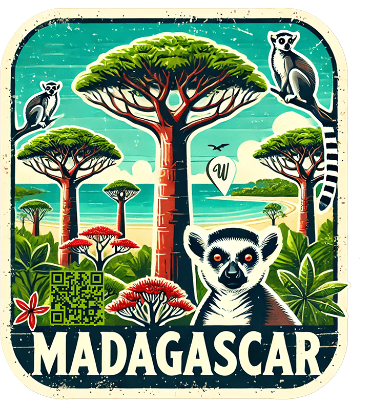 Madagascar travel badge