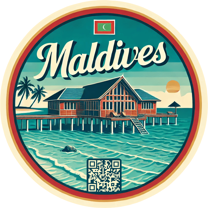 Maldives travel badge