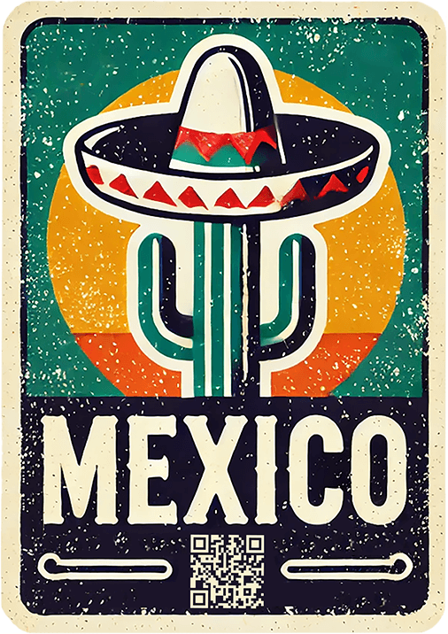 Mexico travel badge