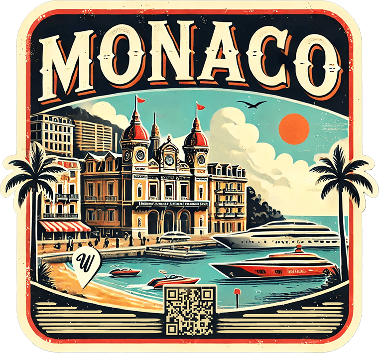 Monaco travel badge