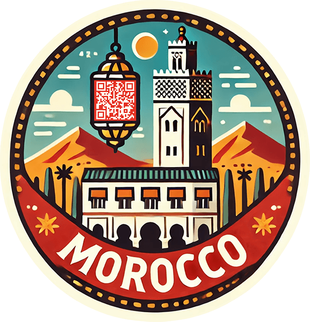 Morocco travel badge