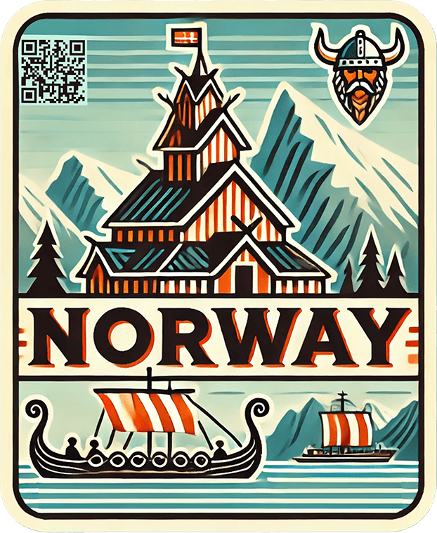 Norway travel badge