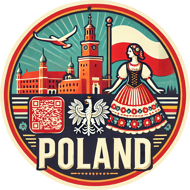 Poland travel badge