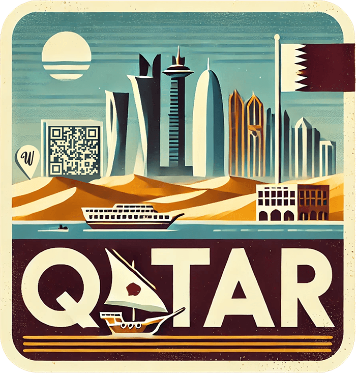Qatar travel badge