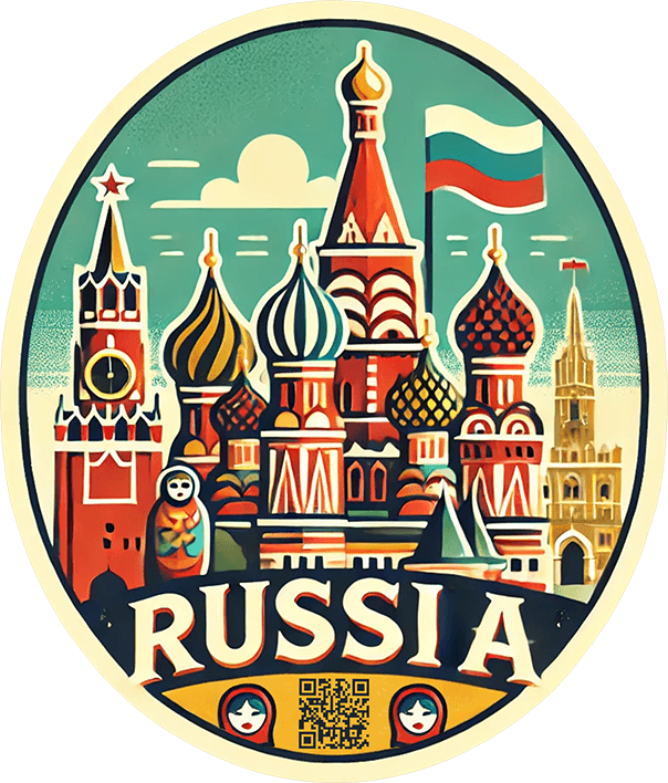 Russia travel badge