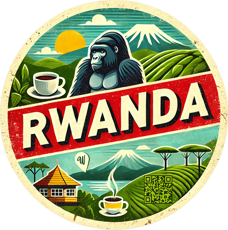 Rwanda travel badge