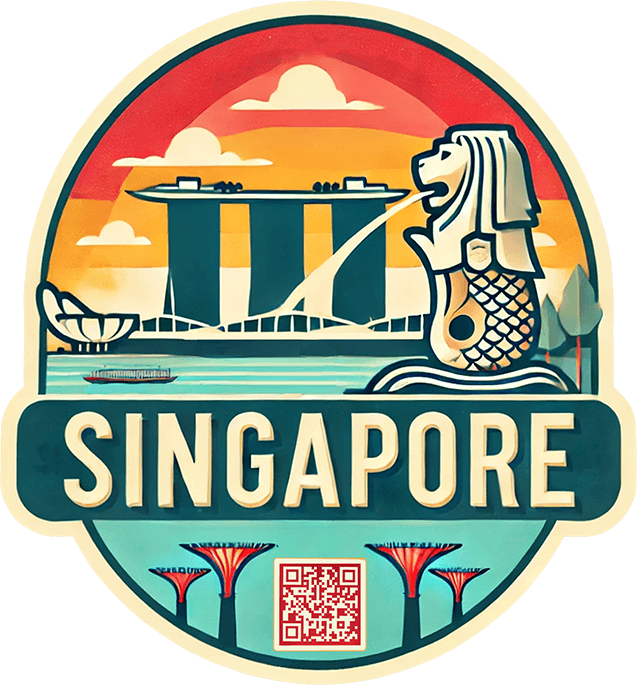 Singapore travel badge