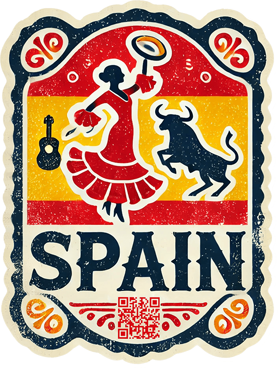 Spain travel badge