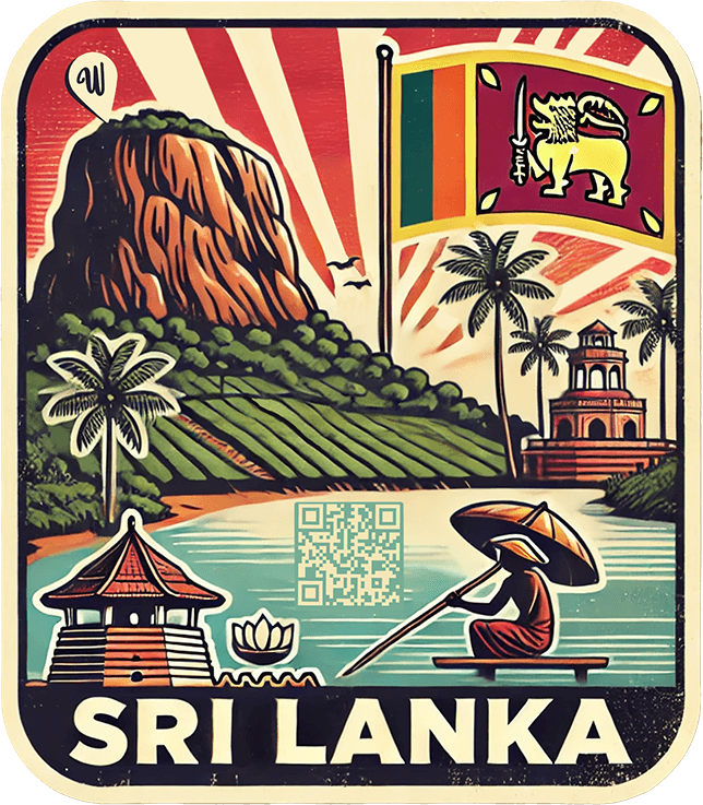 Sri Lanka travel badge