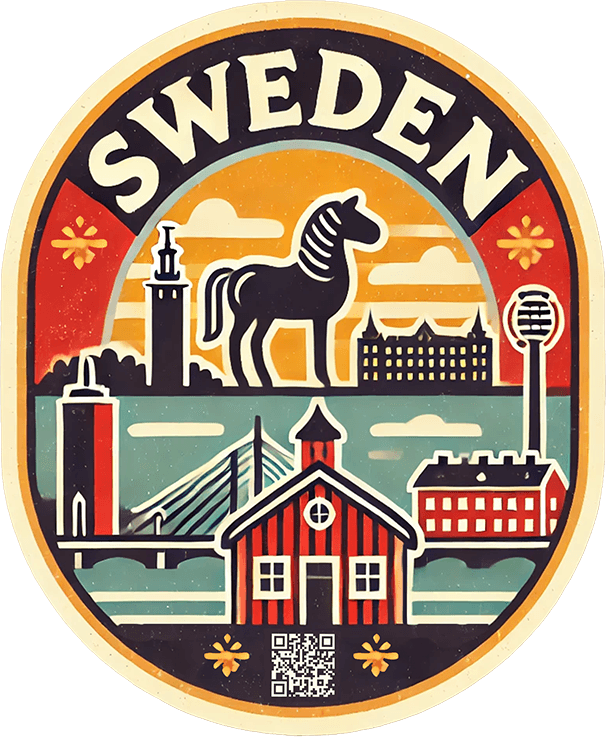 Sweden travel badge