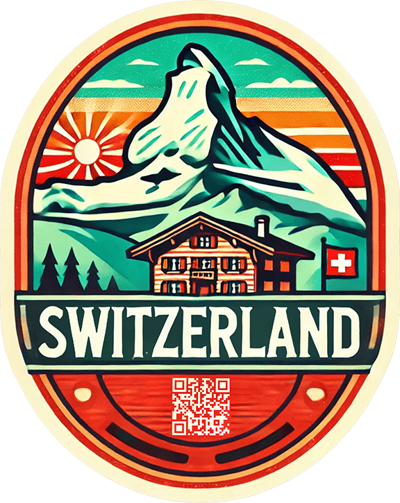 Switzerland travel badge