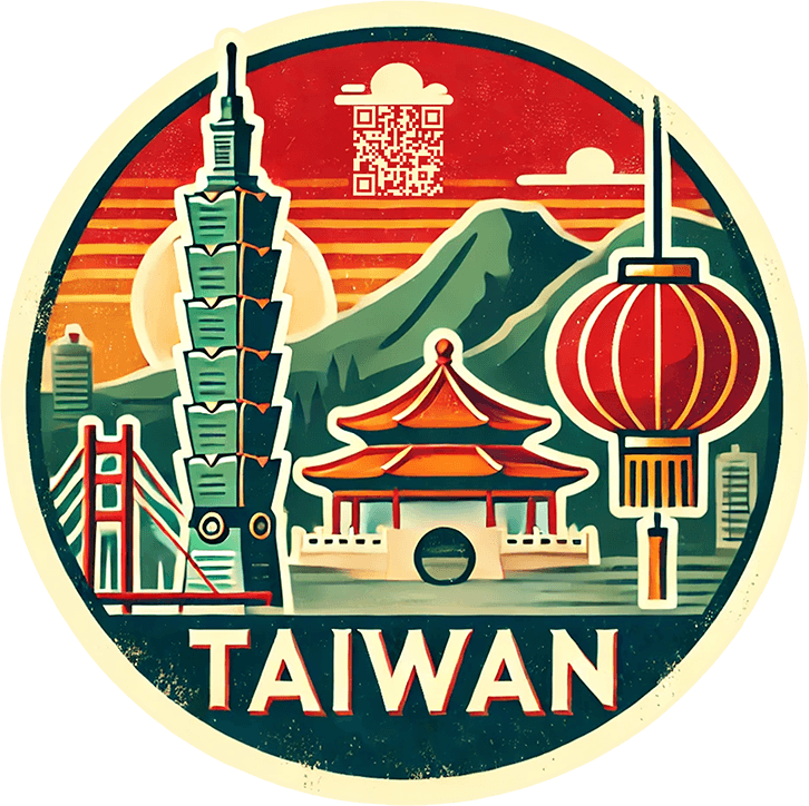 Taiwan travel badge