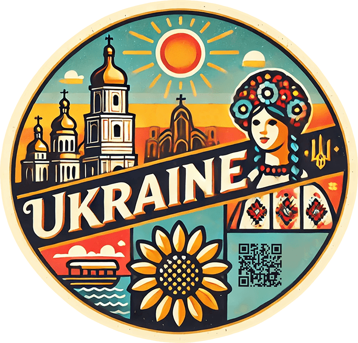 Ukraine travel badge