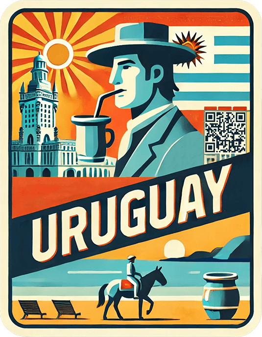 Uruguay travel badge