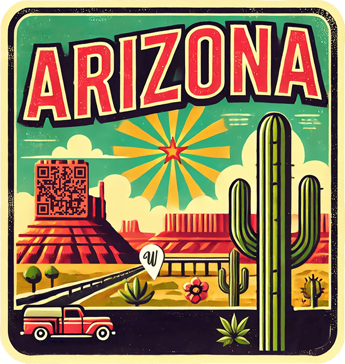 Arizona travel badge