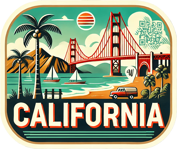 California travel badge