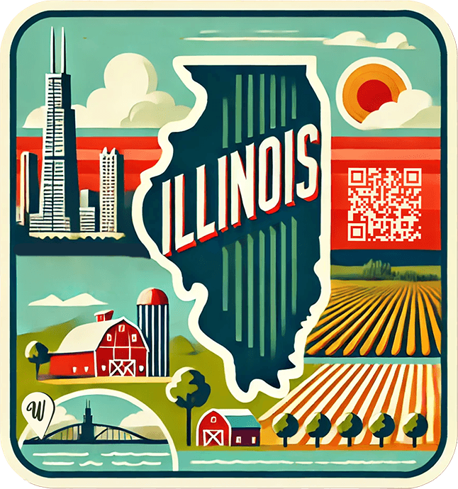 Illinois travel badge