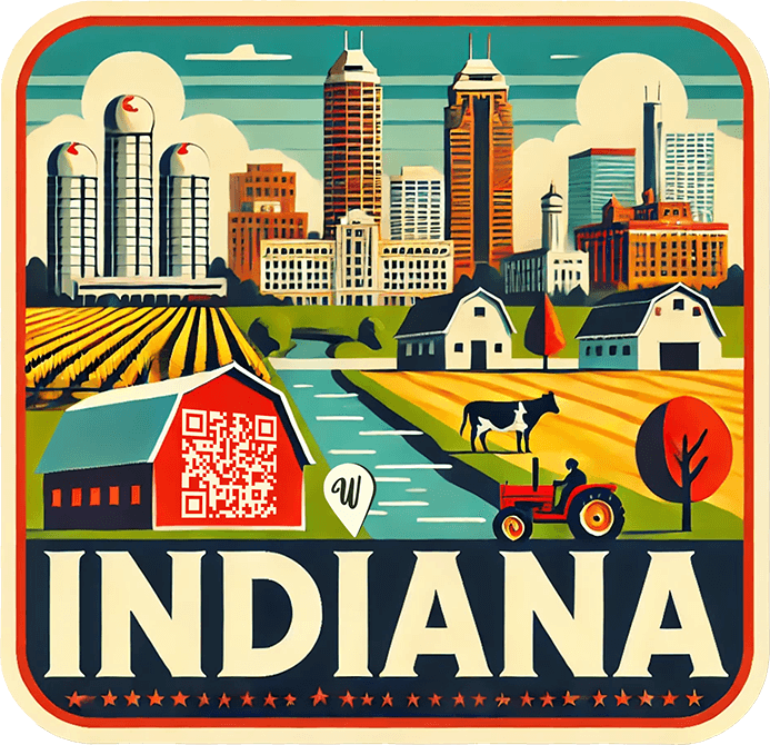 Indiana travel badge