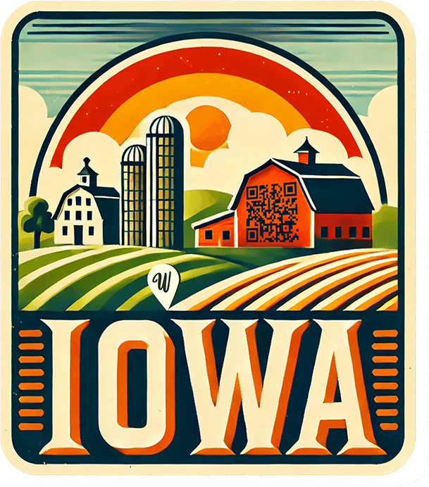Iowa travel badge