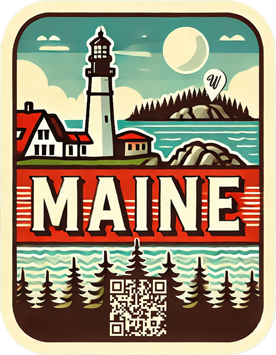 Maine travel badge