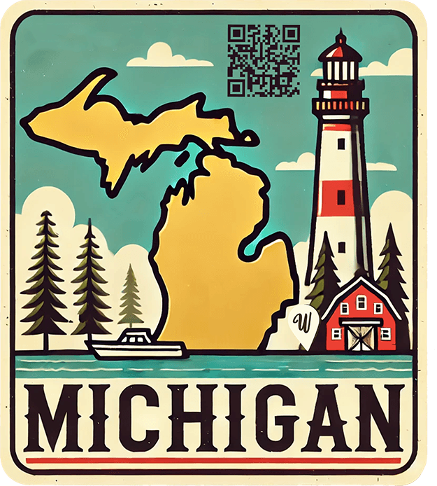 Michigan travel badge