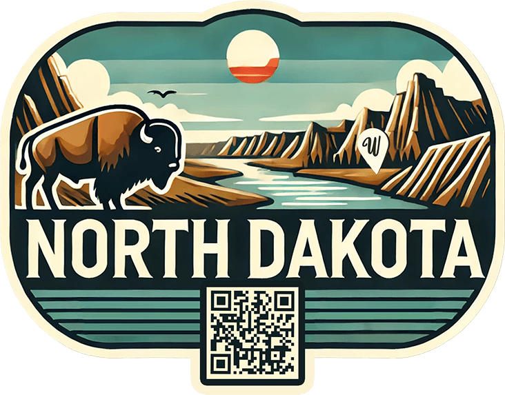 North Dakota travel badge