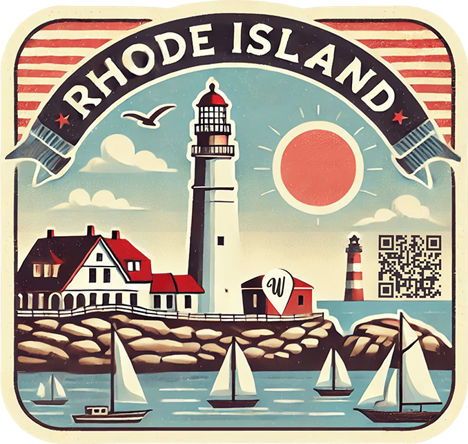 Rhode Island travel badge