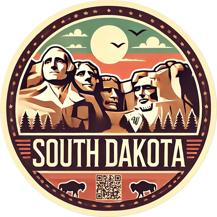 South Dakota travel badge