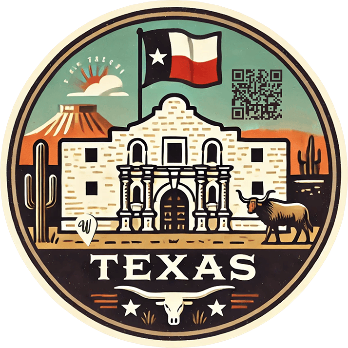 Texas travel badge