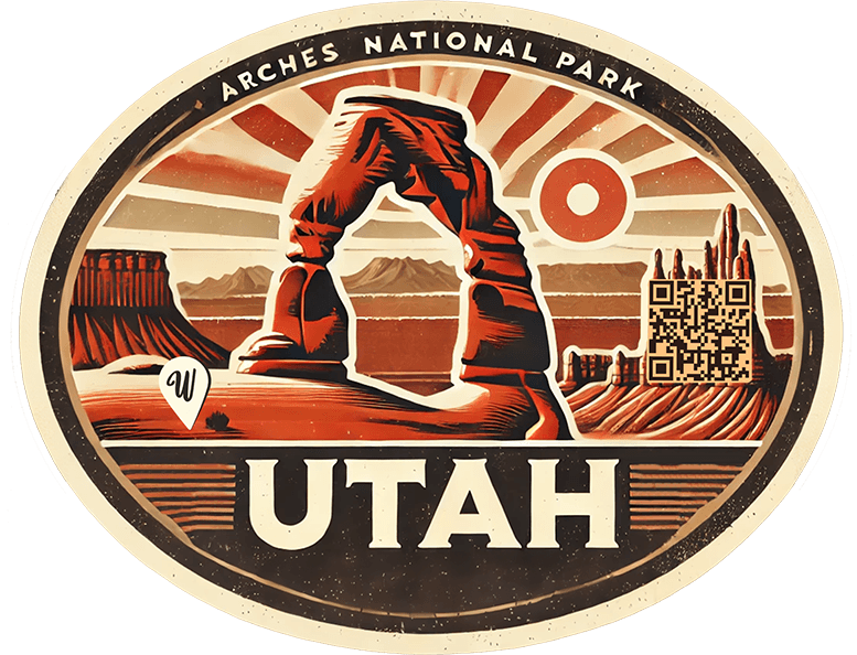 Utah travel badge