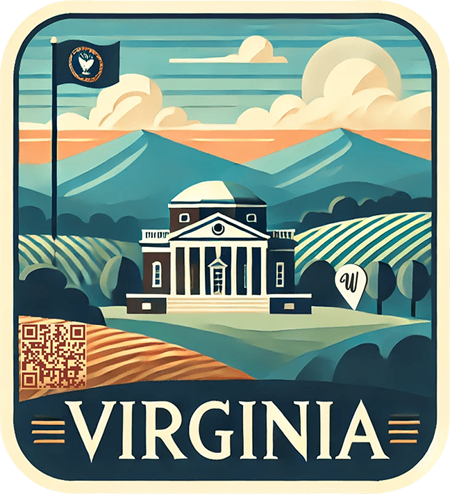 Virginia travel badge