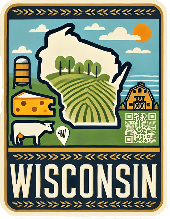 Wisconsin travel badge